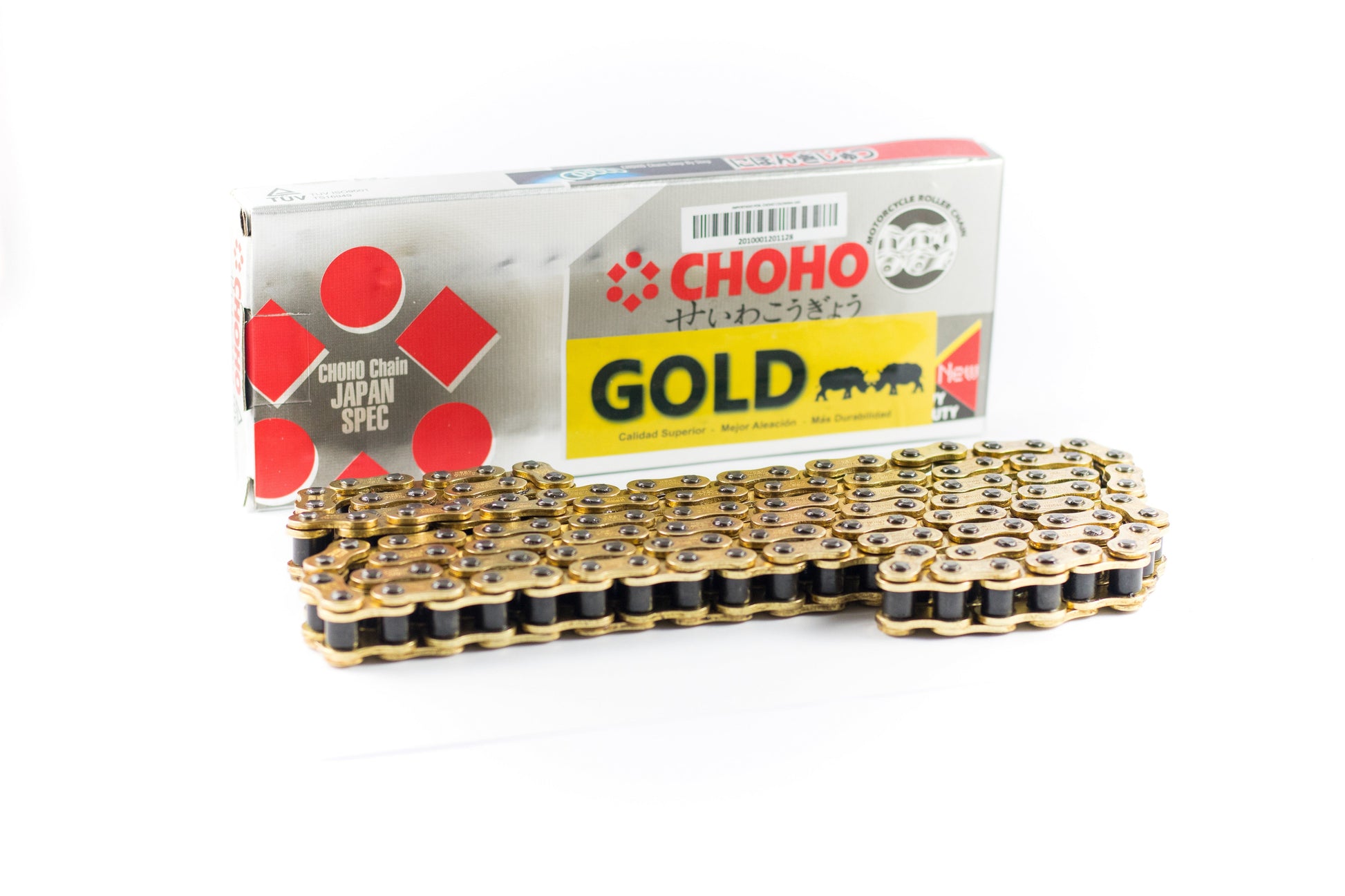 Cadena CHOHO Reforzada 428H-124L DORADA