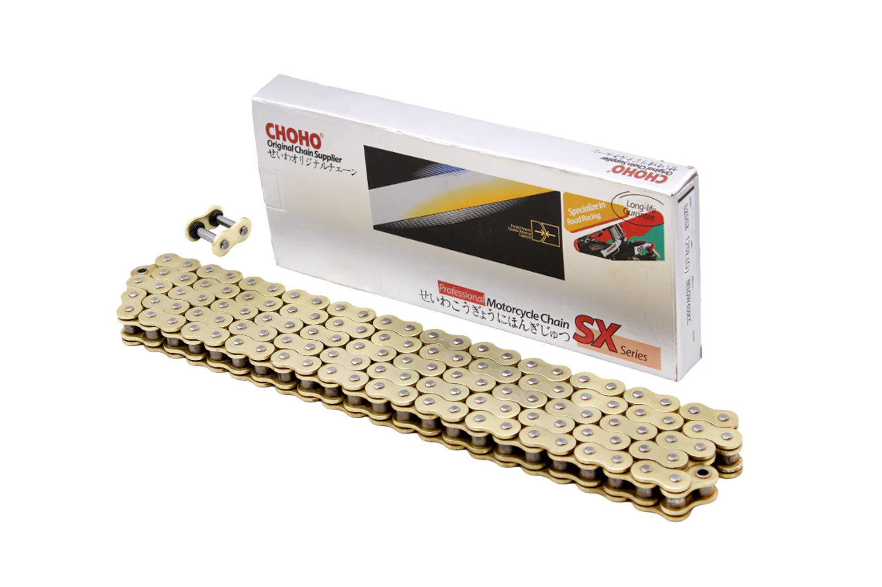 Cadena CHOHO Xring 525SX2-120L VERDE (650-1100cc)