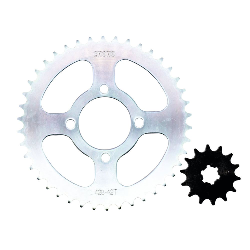 Kit de arrastre ax 100 CHOHO | 42T/14T 428H-120L reforzado