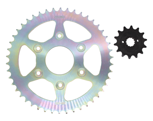 Kit de arrastre DOMINAR 400/250/DUKE 390/250NG/SVARTPILEN/VITPILEN 401 CHOHO 45T/15T 520SX2-120L DORADA Xring