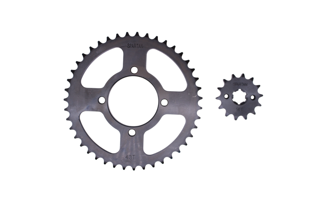 Kit de arrastre yamaha ybr 125 SPARTAN | 43T/14T 428H-124L reforzado