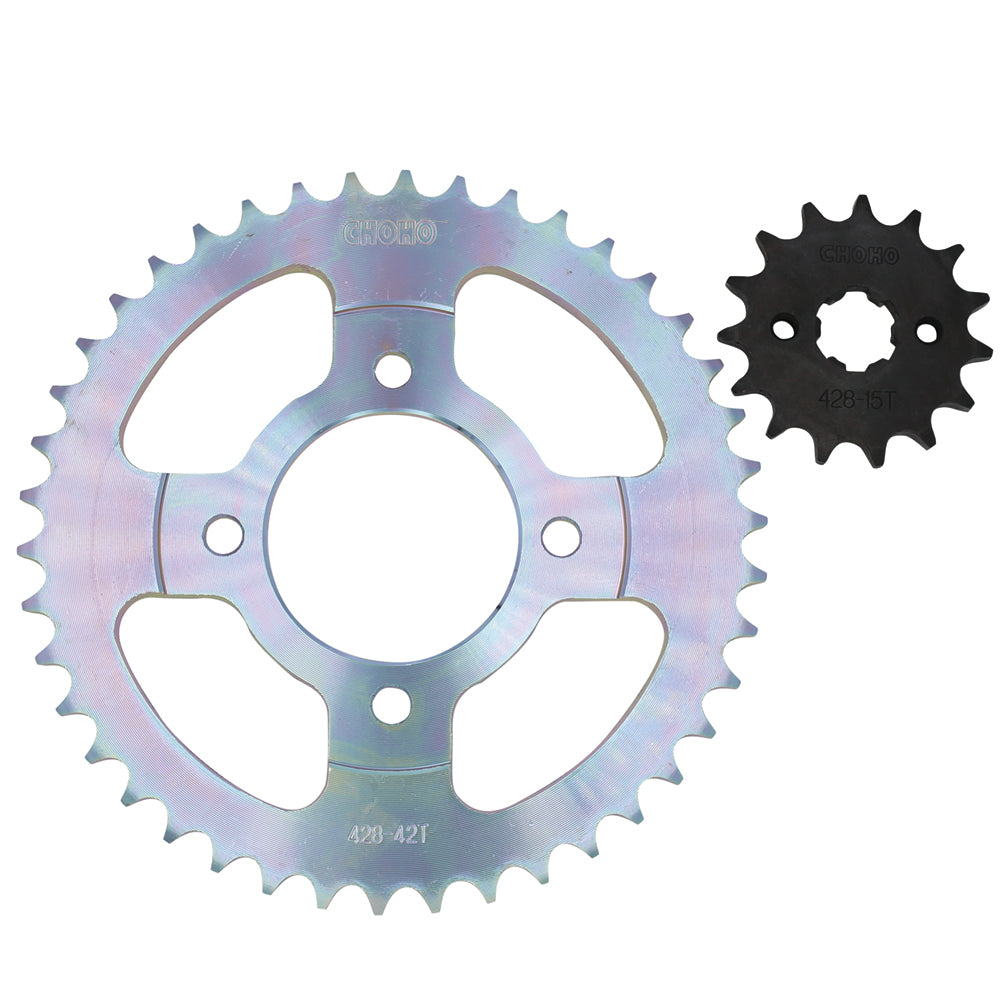 Kit de arrastre rtx 150 CHOHO | 42T/15T 428HS-132L buje-Solido