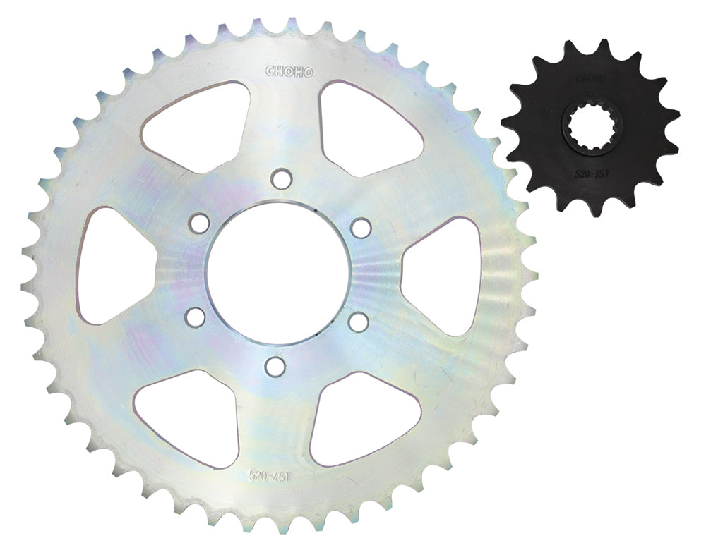 Kit de arrastre suzuki dr 200 CHOHO | 45T/15T 520HS-116L buje-Solido