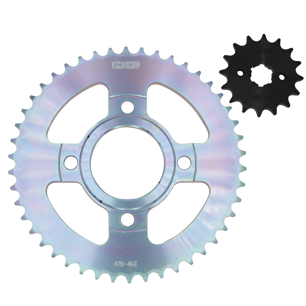 Kit de arrastre akt 125 tt 428 CHOHO | 46T/16T 428HS-124L buje-Solido
