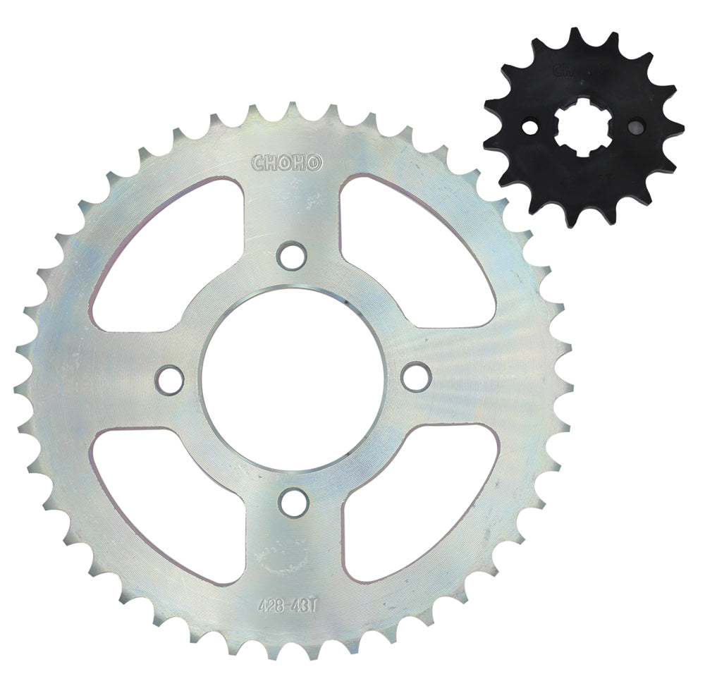 Kit de arrastre gsx 150 velocidad CHOHO | 43T/15T 428HS-120L buje-Solido