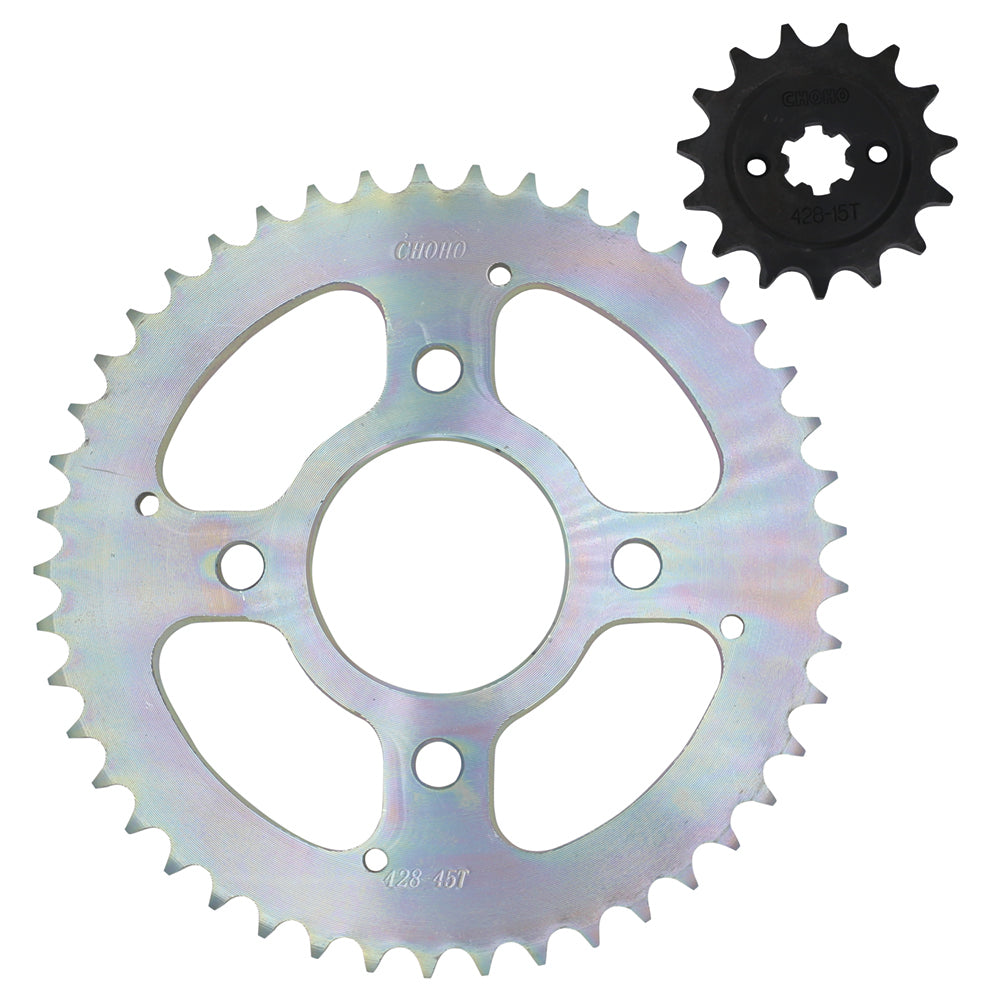 Kit de arrastre pulsar PULSAR 150NS CHOHO | 45T/15T 428HS-138L buje-Solido