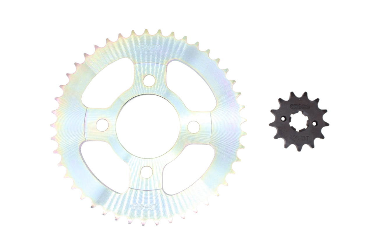 Kit de arrastre apache 160 4v plano CHOHO | 45T/13T 428HS-138L buje-Solido