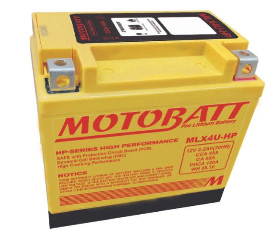 BATERIA MOTOBATT PRO-LITHIUM MLX4UHP 2.2Ah CCA120