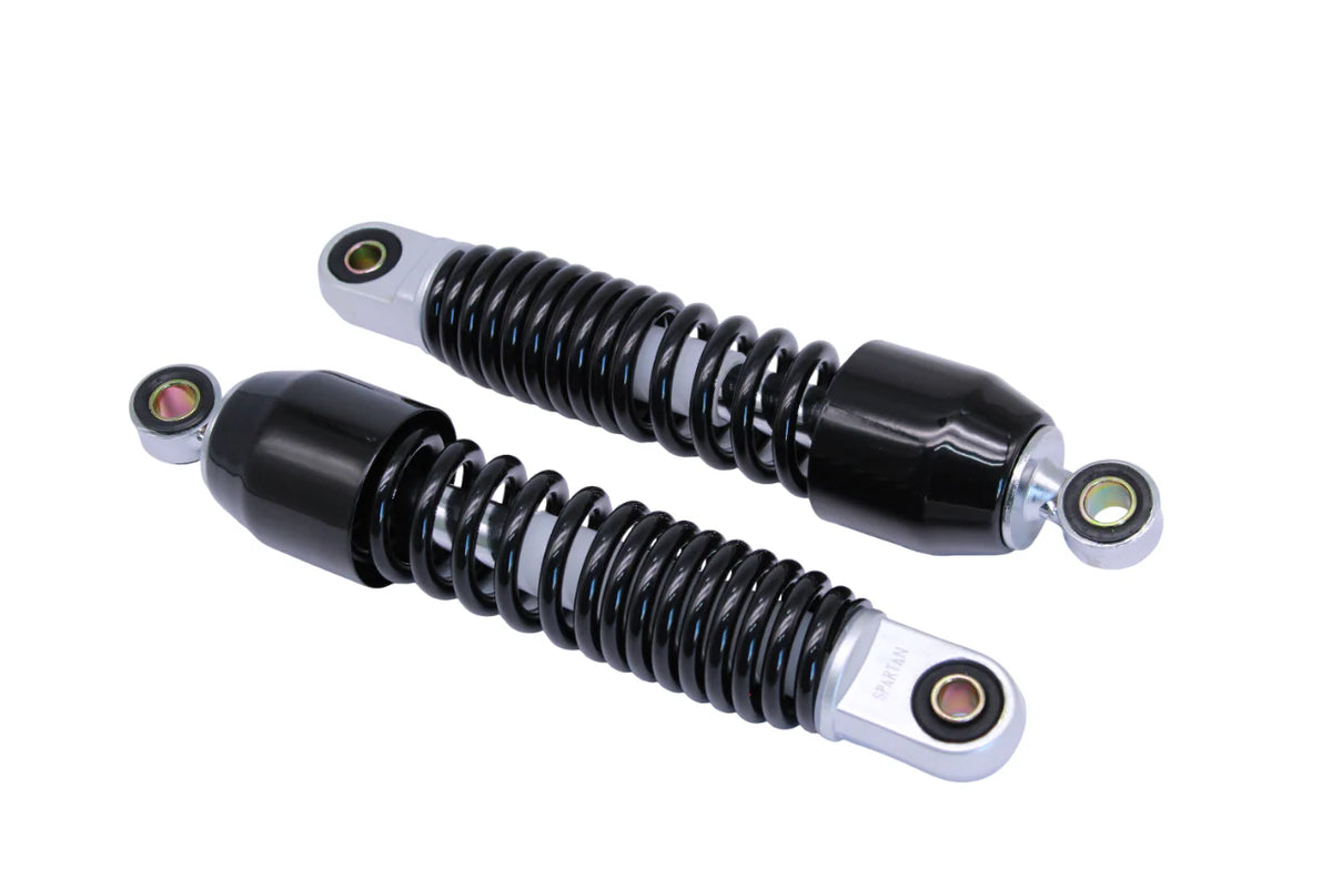 AMORTIGUADOR SPARTAN TRASERO NEGRO COPA ANCHA YAMAHA CRYPTON 110 SET-2