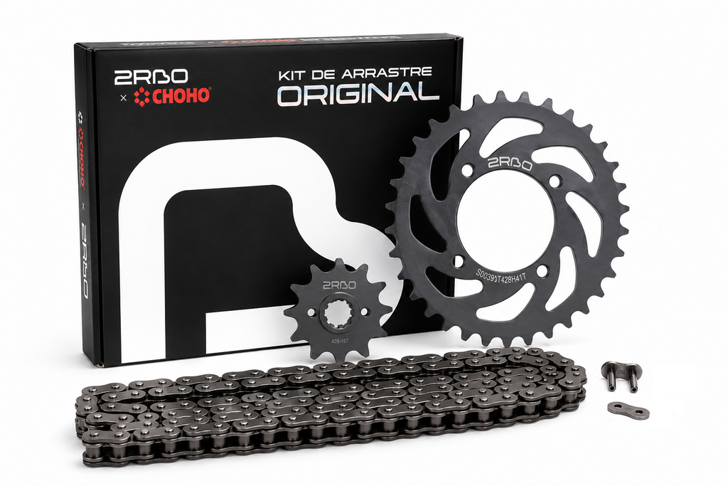 Kit de arrastre akt evo r3 2RBO | 41T/14T 428H-124L reforzado