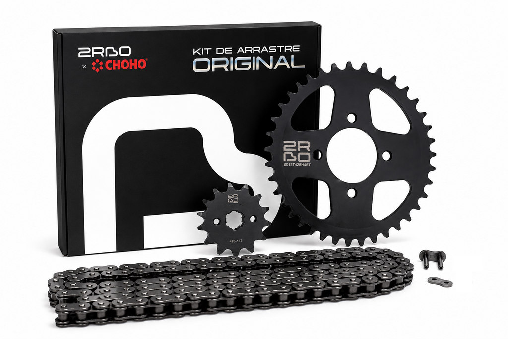 Kit de arrastre akt evo ne 150 2RBO | 45T/14T 428H-132L reforzado