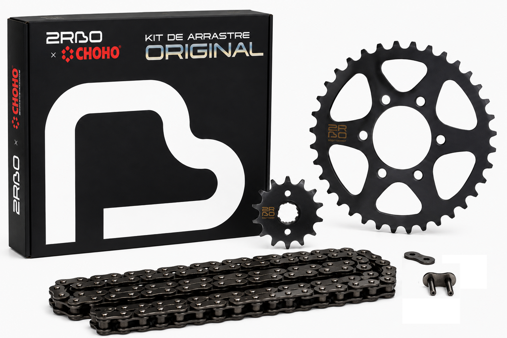 Kit de arrastre akt cr5 200 2RBO | 40T/13T 520HS-120L buje-Solido