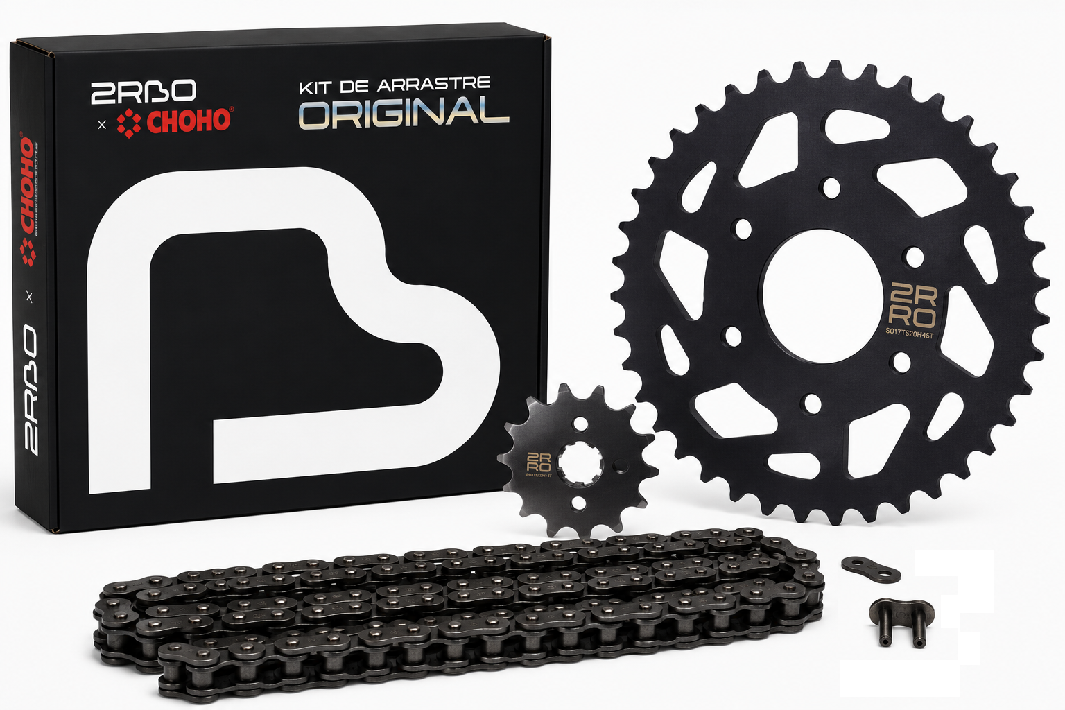 Kit de arrastre ns 200 2RBO | 39T/14T 520HS-110L buje-Solido