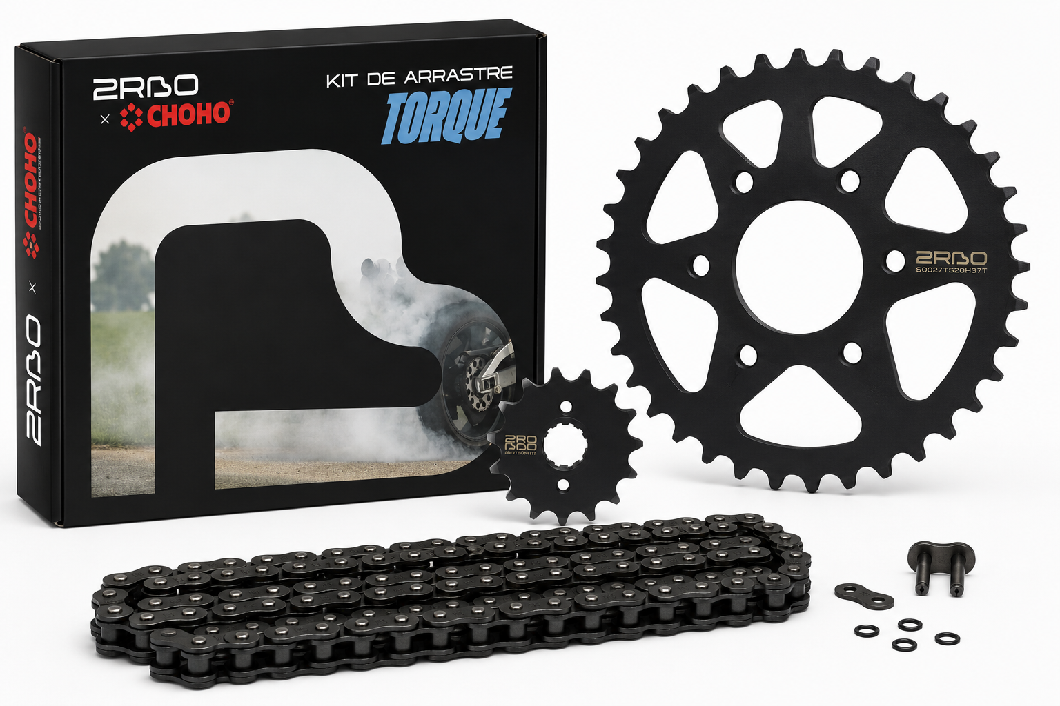 Kit de arrastre ns 200 racing torque extra 2RBO | 41T/13T 520HS-116L buje-Solido