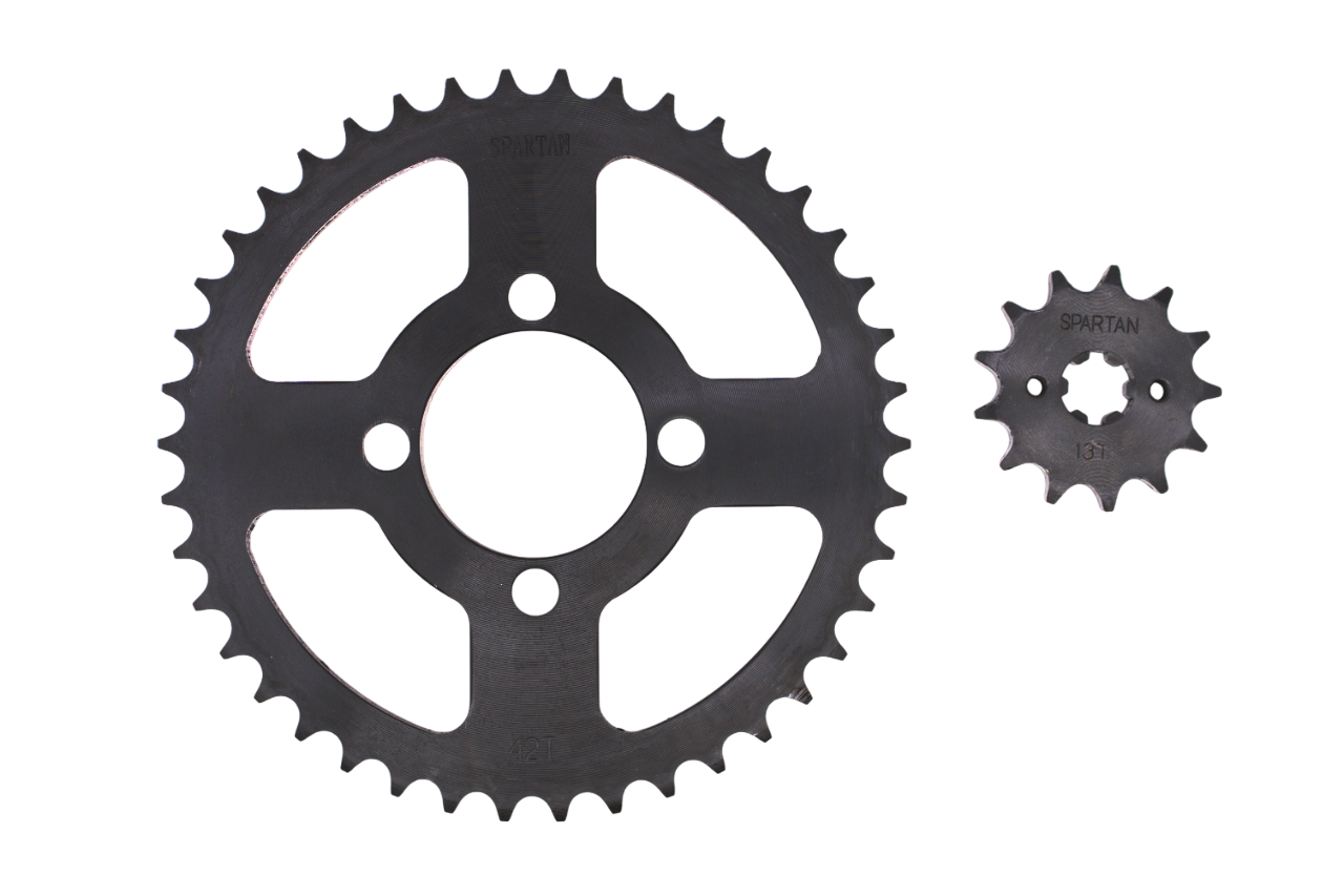 Kit de arrastre boxer ct 100 SPARTAN | 42T/13T 428H-120L reforzado