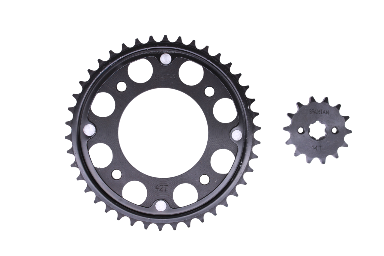 Kit de arrastre cb110 SPARTAN | 42T/14T 428H-120L reforzado