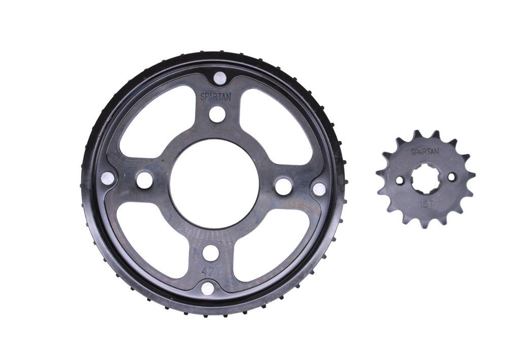 Kit de arrastre honda invicta cb 150 SPARTAN | 42T/15T 428H-128L reforzado