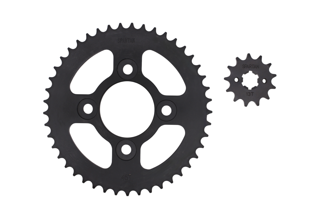 Kit de arrastre apache 160 4v plano SPARTAN | 45T/13T 428H-138L reforzado