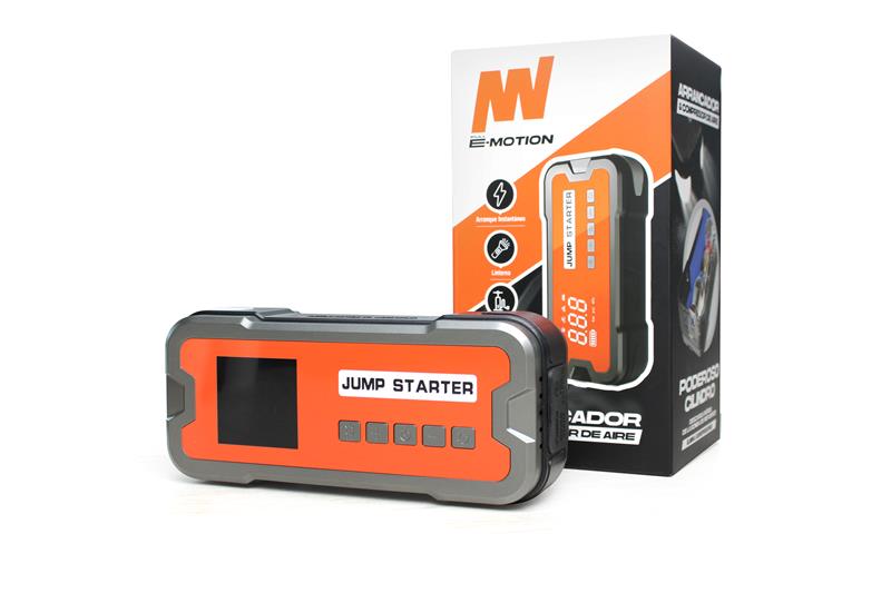 INICIADOR ARRANCADOR 12V + COMPRESOR PORTÁTIL PARA CARROS/MOTOS