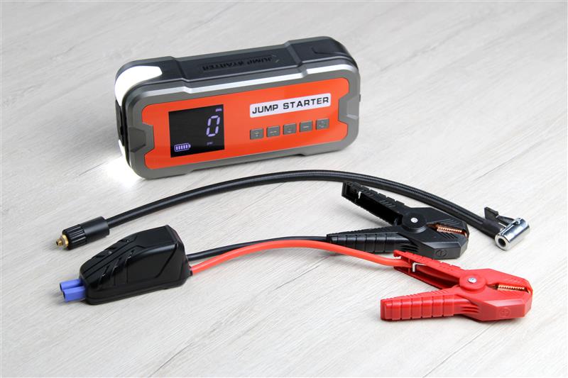 INICIADOR ARRANCADOR 12V + COMPRESOR PORTÁTIL PARA CARROS/MOTOS