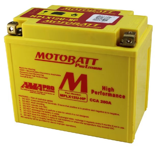 BATERIA MOTOBATT PRO-LITHIUM MPLX12U-P-
MAX 5Ah CCA280