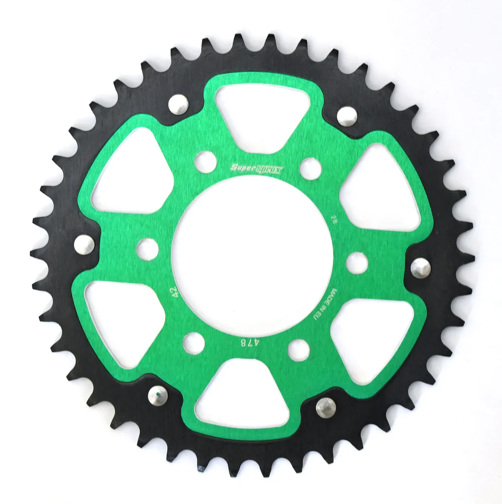 Kit Sprockets SPX KAWASAKI ER6N/ EX650/ VERSYS 650 45T/15T STEALTH VERDE