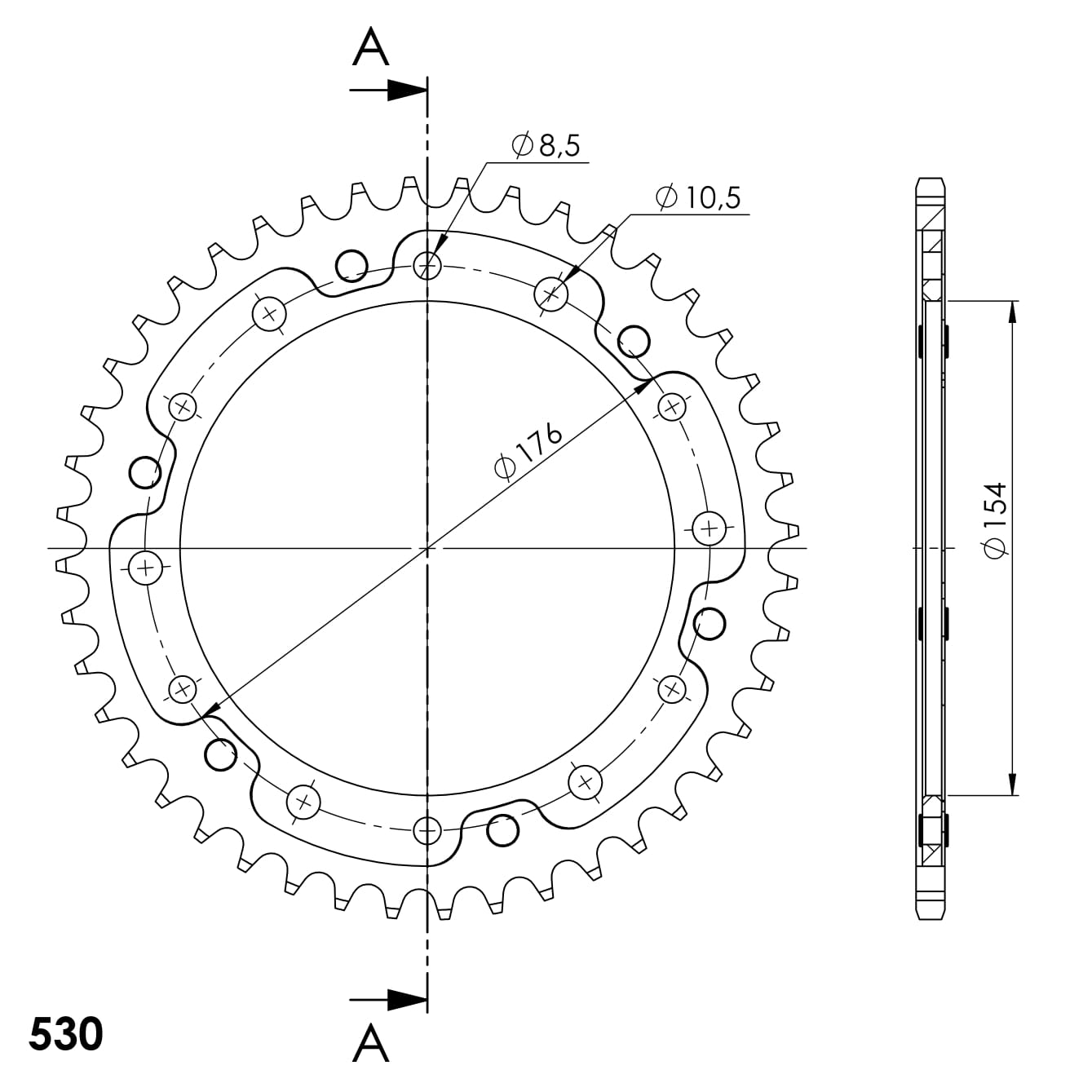 Kit Sprockets SPX HONDA CB1000R/ VFR750 INTERCEPTOR 44T/16T STEALTH ROJO