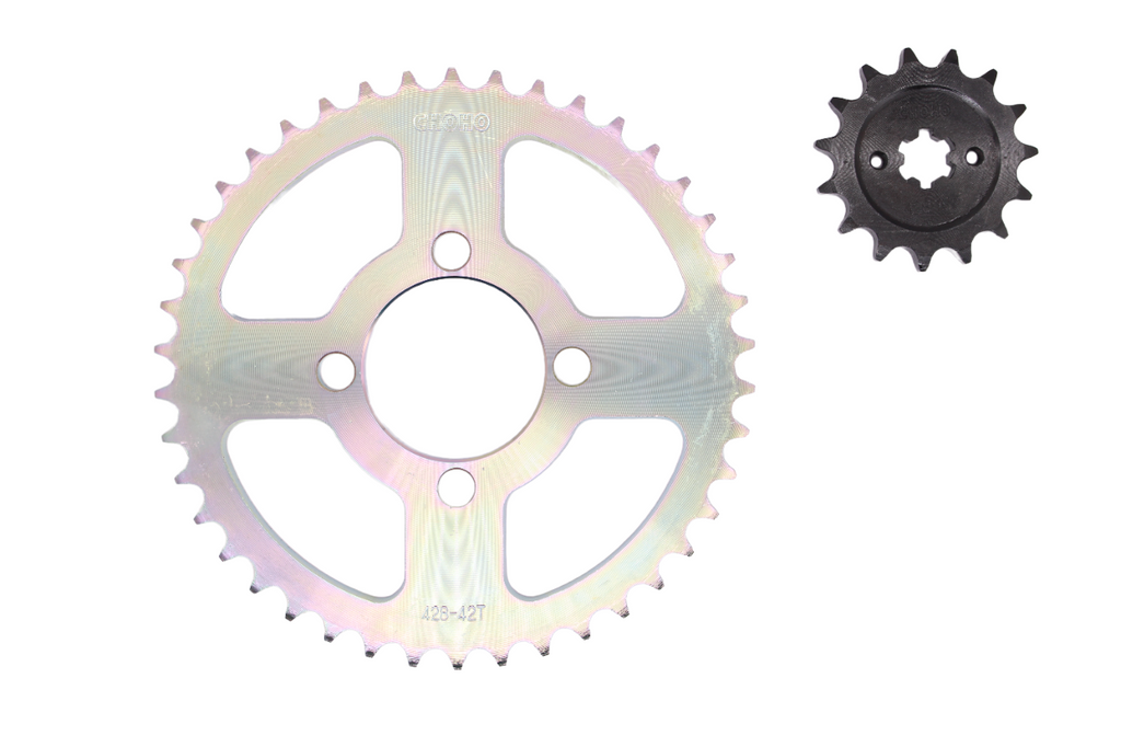 Kit de arrastre discover 100 sport CHOHO | 42T/15T 428H-124L reforzado