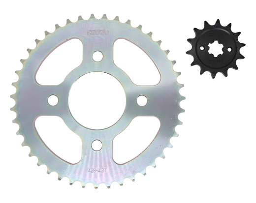 Kit de arrastre boxer bm 150 torque CHOHO | 43T/14T 428HS-132L buje-Solido