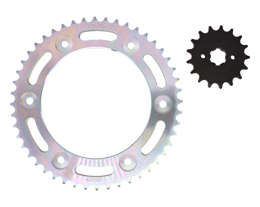 Kit de arrastre xr 150 velocidad CHOHO | 48T/17T 428HS-132L buje-Solido