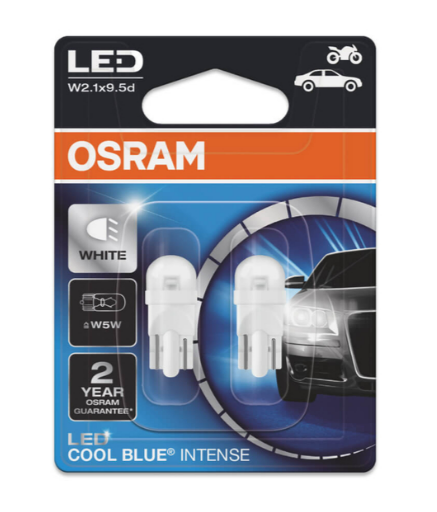 BOMBILLO BAYONETA LED W5W W2.1*9.5D 0.5W (X2)