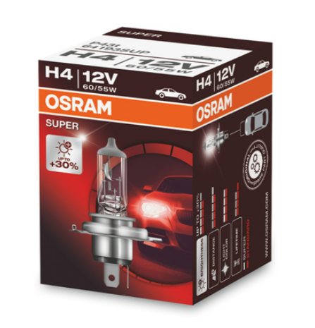 BOMBILLO FAROLA OSRAM SUP BRIGHT PREMIUM H4 P43T 100/90W (X1) BOX