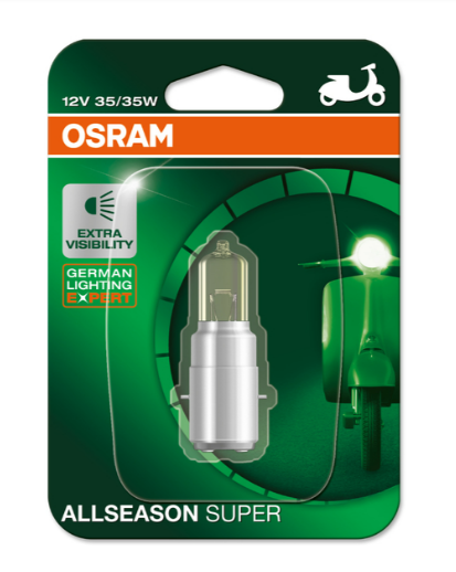BOMBILLO FAROLA OSRAM ALL-SEASON S2 BA20D 35/35W (X1) BLIST