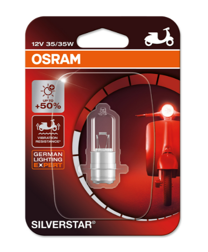 BOMBILLO FAROLA OSRAM SILVERSTAR T19 (TIPO-M5) P15D-25-1 35/35W (X1) BLIST