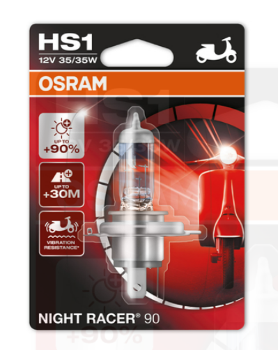 BOMBILLO FAROLA OSRAM NIGHT RACER PLUS HS1 PX43T 35/35W (X1) BLIST