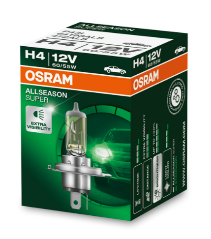 BOMBILLO FAROLA OSRAM ALL-SEASON H4 P43T 60/55W (X1) BOX