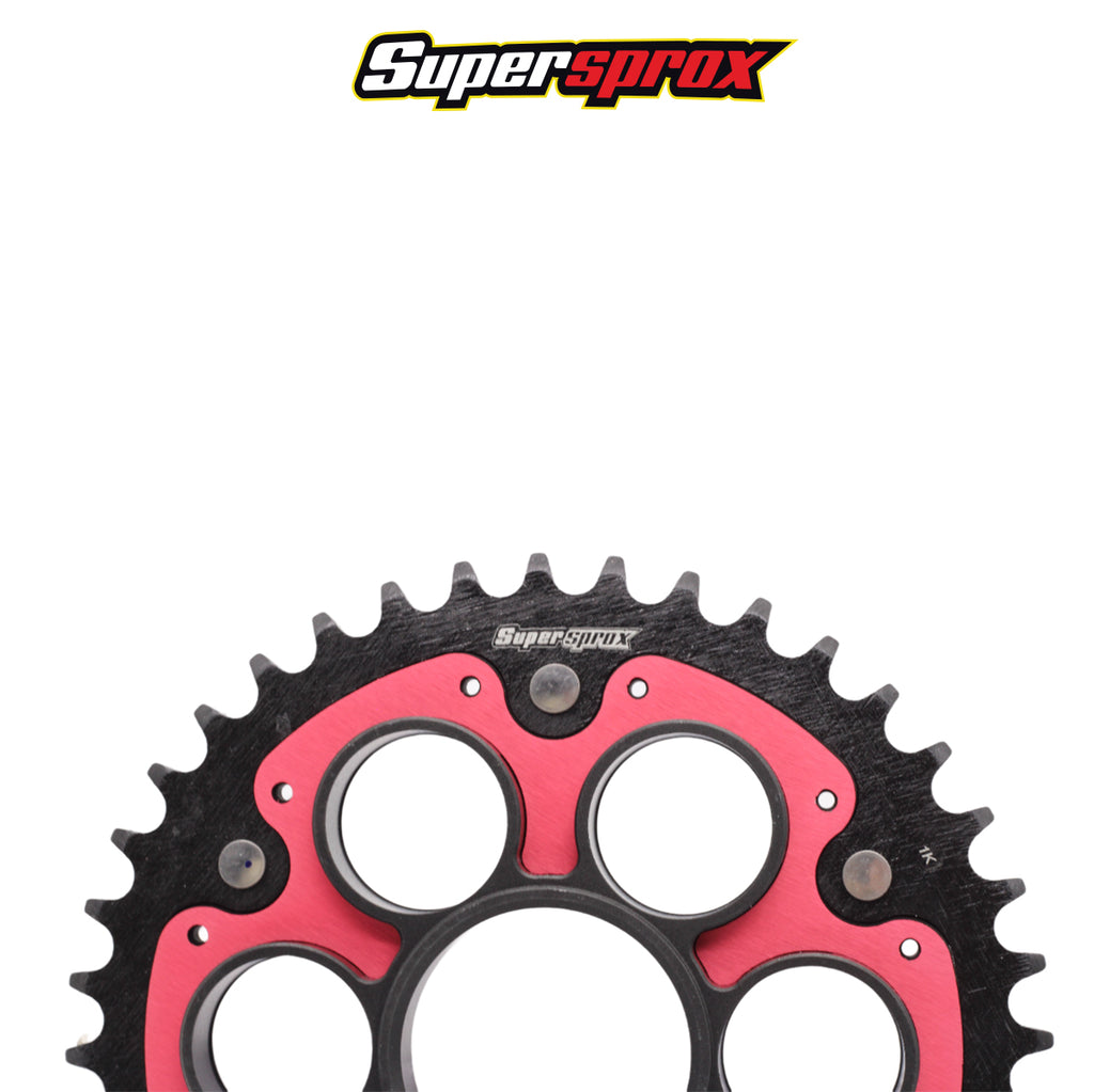 SPROCKET SPX DUCATI MULTISTRADA 1200/ STREETFIGHTER V4 (PASO 520) 40T EDGE ROJO