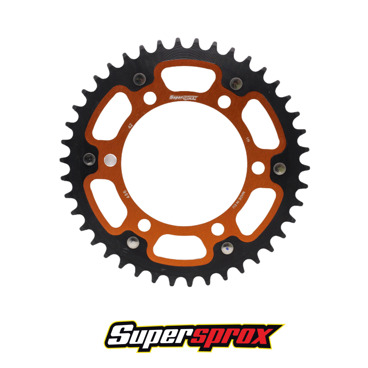 SPROCKET SPX KAWASAKI Z300/ Z400 42T STEALTH NARANJA