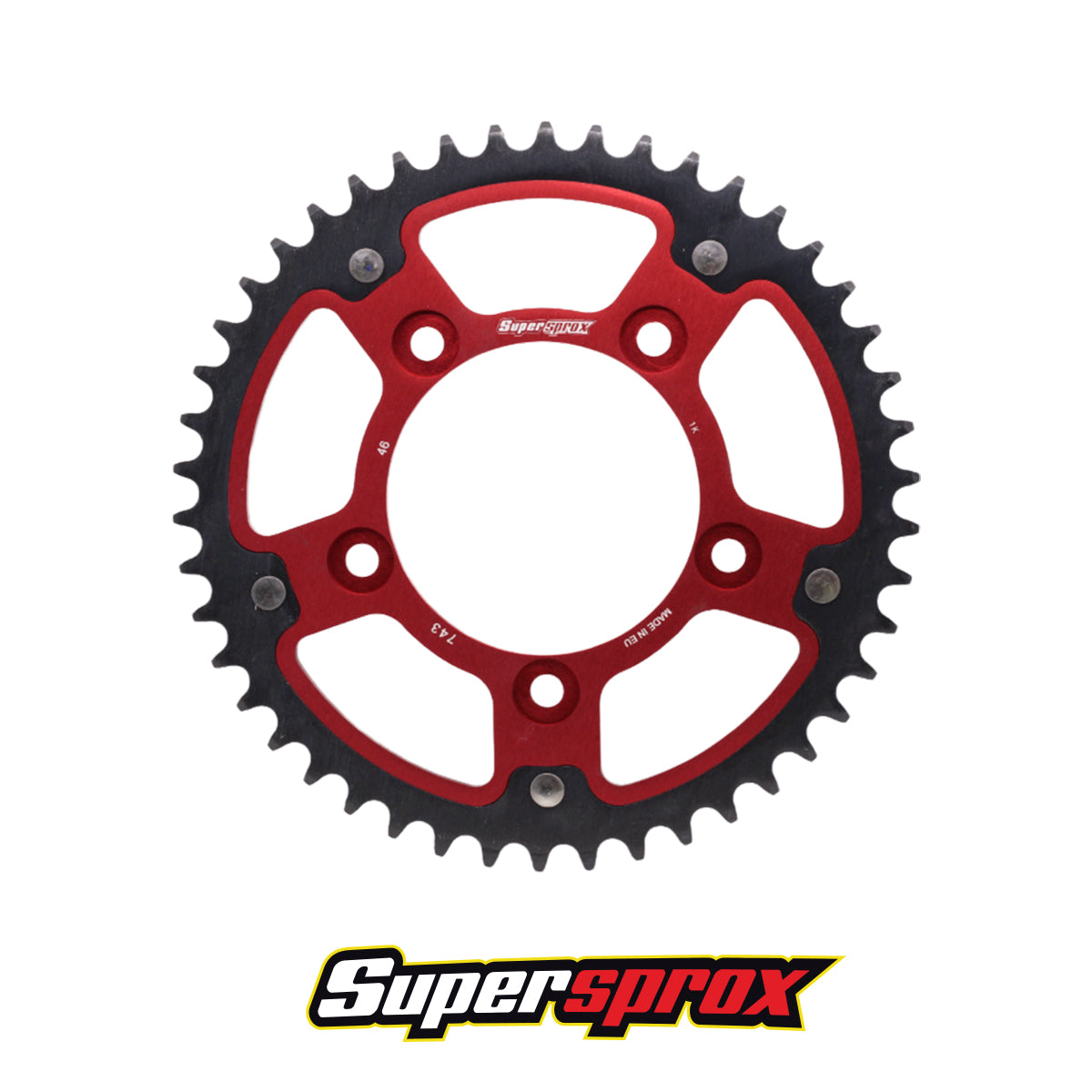 SPROCKET SPX DUCATI SCRAMBLER 821 (16-20)/MONSTER (18-21) 46T STEALTH RED