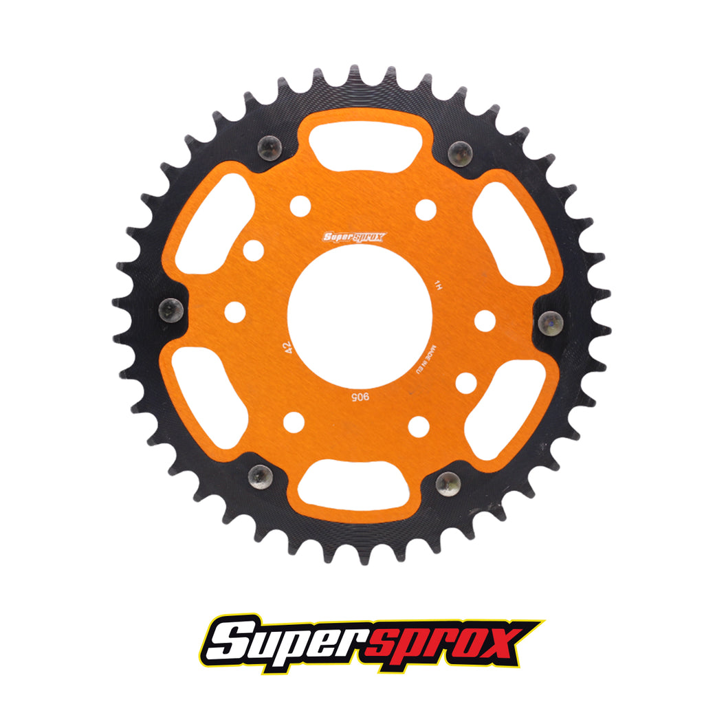 SPROCKET SPX KTM DUKE 200/ 390/ RC200 42T STEALTH NARANJA